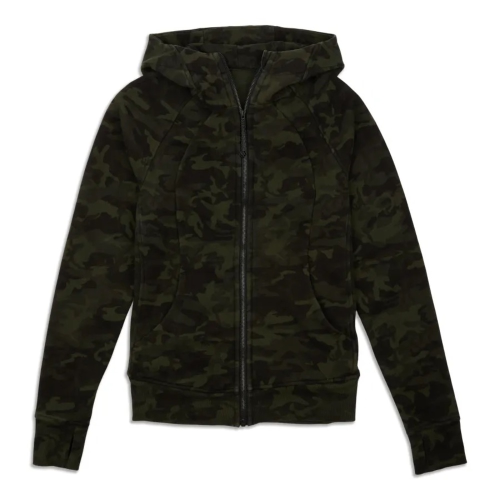 Lululemon camo scuba hoodie - size 6